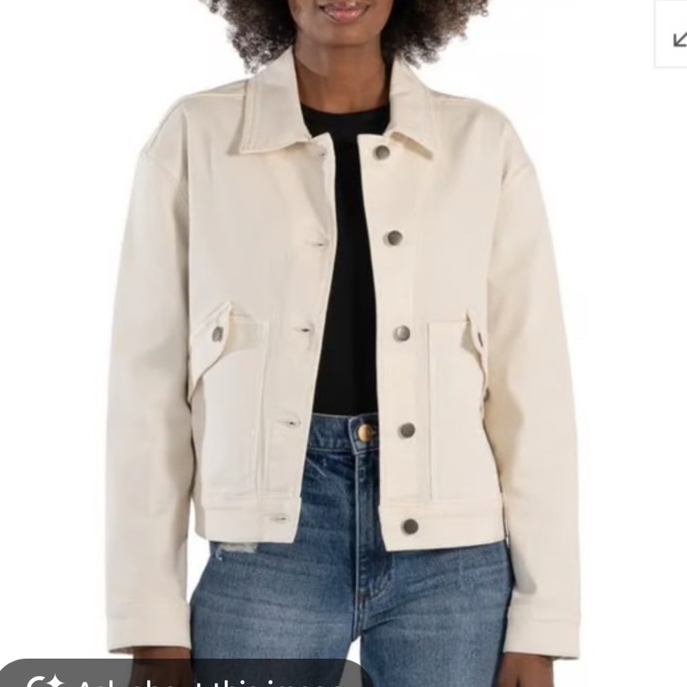 KUT From The Kloth Jenna Crop Twill Jacket